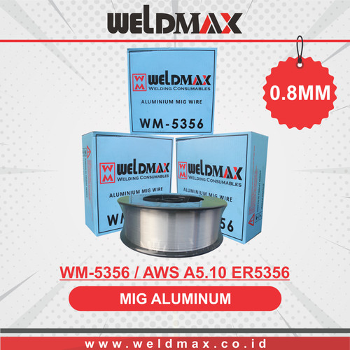 KAWAT LAS MIG ARGON ALUMINUM AWS A5.10 ER5356 (WM-5356) 0.8MM WELDMAX