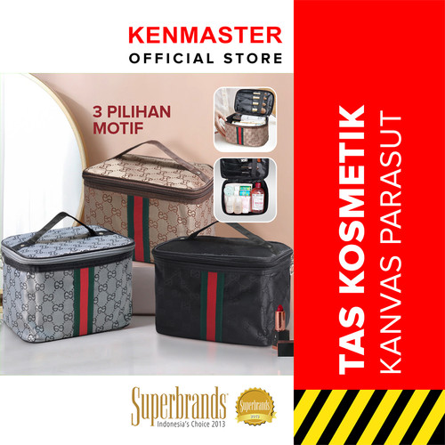 Tas Make Up /Tas Kosmetik KM-168 - 3 Motif - OL069 / Tas Travel