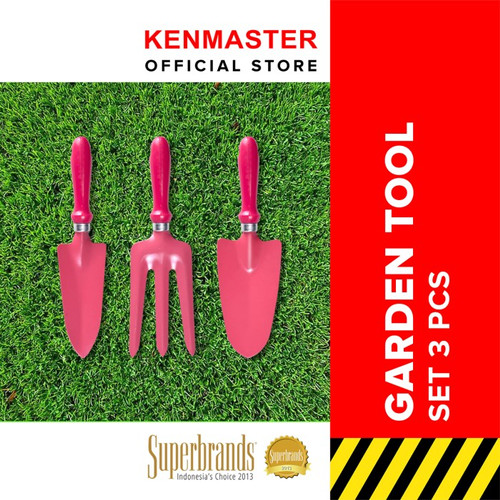 Kenmaster Garden Tool 3 Pcs (PINK)