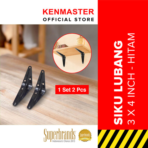 Kenmaster Siku Rak / Siku Penyangga Rak Dekorasi / 1 set Isi 2 PCS