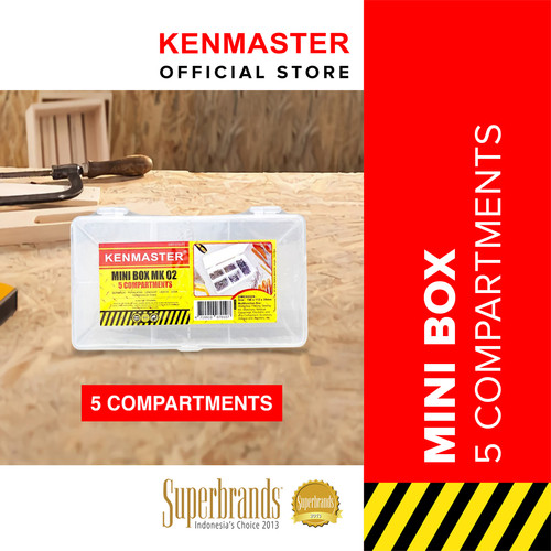 Kenmaster Mini Box MK02 - Tempat Penyimpanan 5 Compartments - PLST051