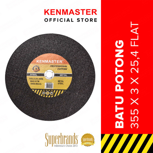 Kenmaster Batu Potong 355 x 3 x 25,4 Flat Max RPM 4400-80m/s - BASA029