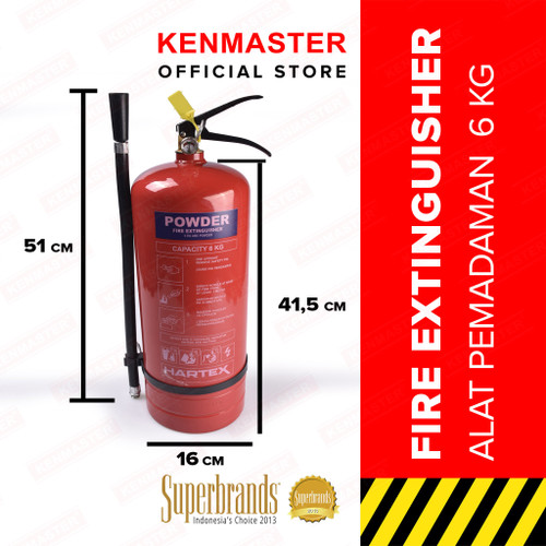 Hartex Pemadam Api / Fire Extinguisher / Alat Pemadam Kebakaran 6 KG