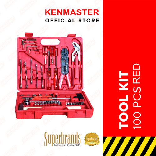 Kenmaster Tool Kit 100 pc N2 - RED