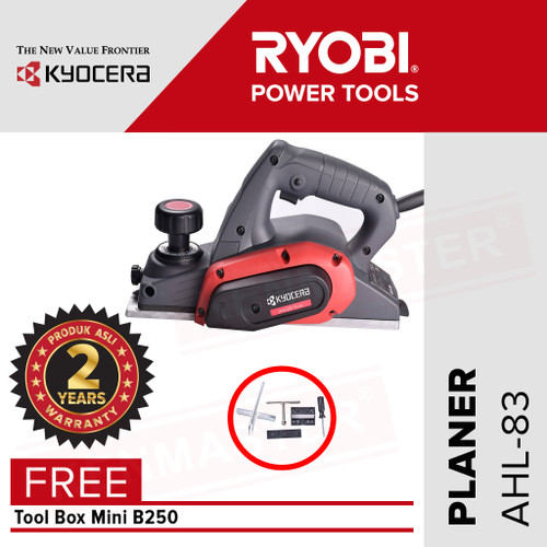 Kyocera Planer AHL83 / Mesin Serut Kayu Listrik FREE ToolBox+FaceShiel