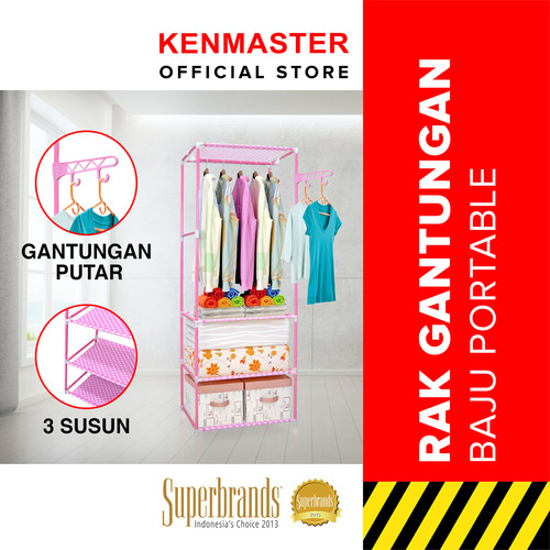 Hanger Pole Rack GY-288 - Stand Hanger Gantungan Berdiri