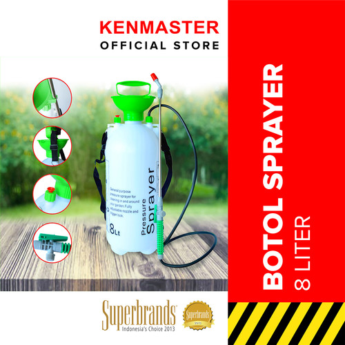 Kenmaster Botol Pressure Sprayer 8 Liter KM-508 - Botol Serbaguna