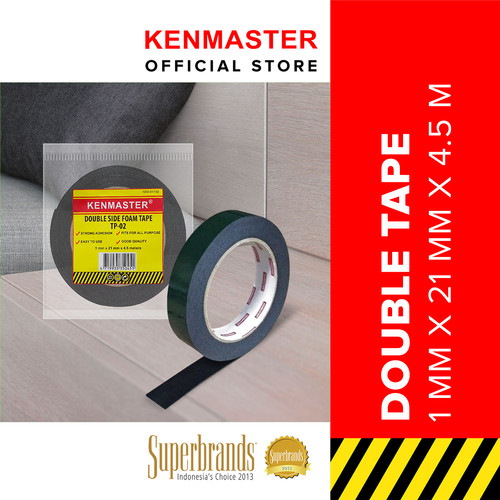 Kenmaster Double Tape / Lem Double Bolak Balik Hijau TP02