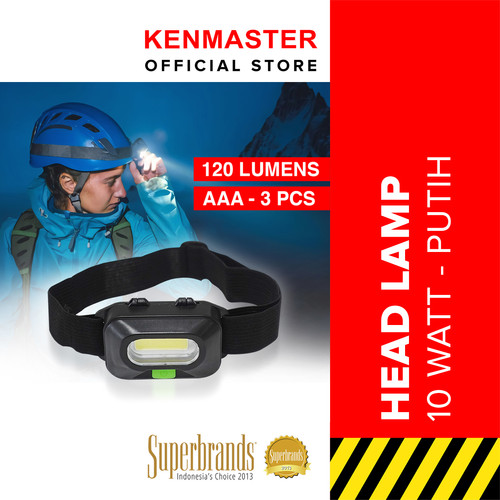 Kenmaster Senter Kepala - Head Lamp 3 Sensor Lampu LED