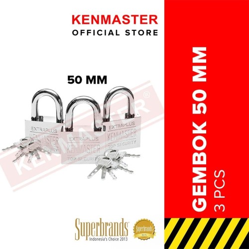 Kenmaster Gembok Master Key 50mm x 3pc