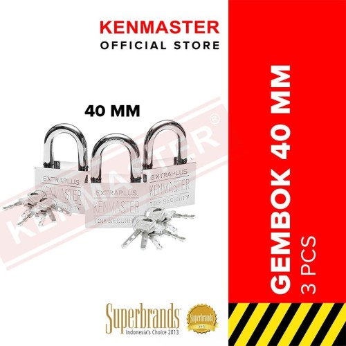 Kenmaster Gembok Master Key 40mm x 3pc