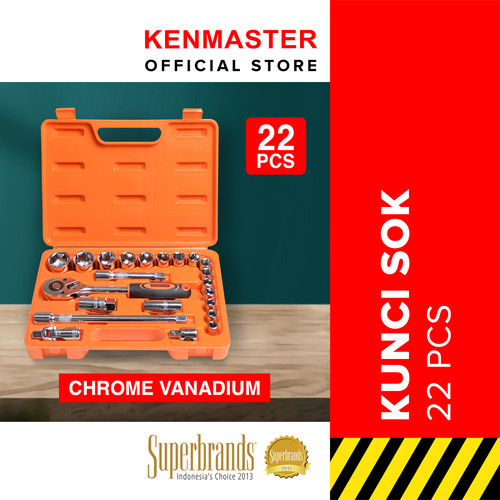 Kenmaster Kunci Sok 22 Pcs