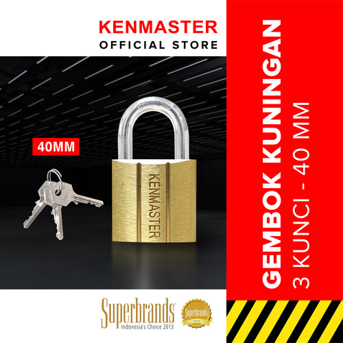 Kenmaster Gembok Kuningan V140 40mm