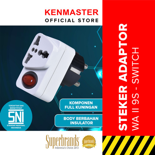 Kenmaster Steker WA II 9 S - Putih