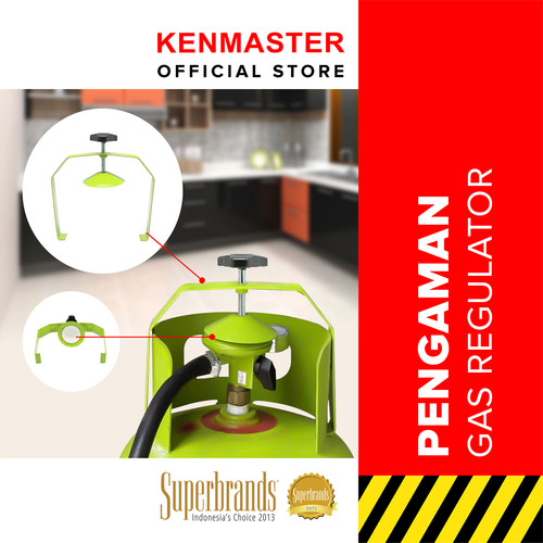 Kenmaster Pengaman Regulator Tabung 3 kg - Hijau