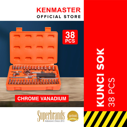 Kenmaster Kunci Sok 38 Pcs