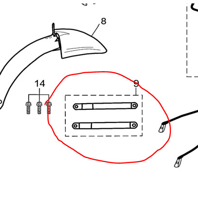 Penyangga Spakbor Depan Bracket Fr Fender Sepeda Listrik Viar UNO