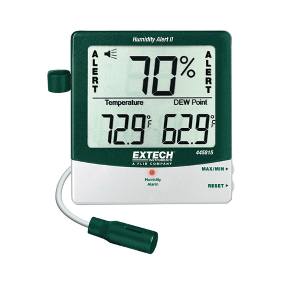 EXTECH HYGRO THERMOMETER WITH RH ALERT 445815