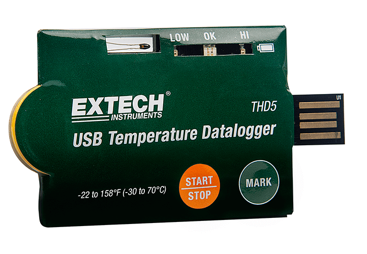 EXTECH USB SINGLE USE TEMP.DATALOGGER MED THD5