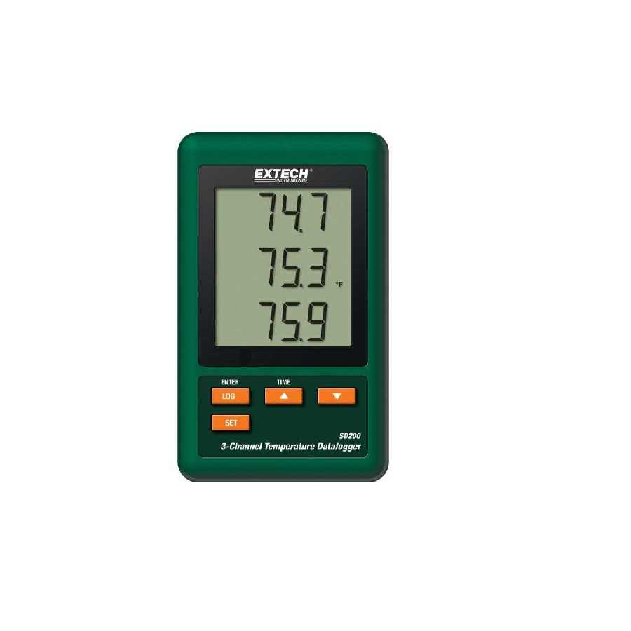 EXTECH 3-CHANNNEL TEMPERATURE DATALOGGER SD200