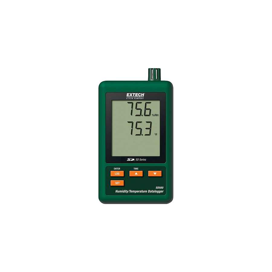 EXTECH HUMIDITY/TEMPERATURE DATALOGGER SD500