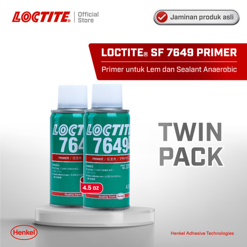 Henkel LOCTITE SF 7649 Primer Lem Akrilik Anaerobik 4.5 Oz TWIN PACK