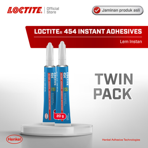 Henkel LOCTITE 454 Instant Adhesive Gel Lem Instan Serbaguna 20gr Twin