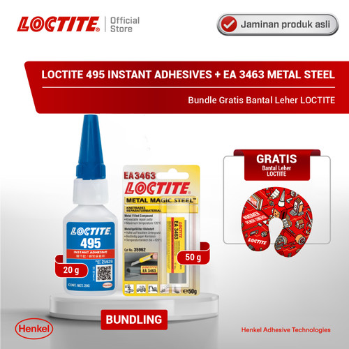 Henkel LOCTITE 495 20 Gr + LOCTITE EA 3463 50 Gr BUNDLING