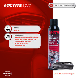 Henkel LOCTITE EVA AIR CONDITIONER SPRAY AC Cleaner Antibakteri 280 ml