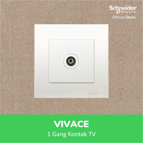 Schneider Electric Vivace 1 Gang Stop Kontak TV - KB31TV-OS