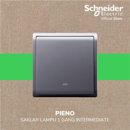 Schneider Electric PIENO Saklar Lampu 1 Gang 16AX - E8231MF_LS_G3