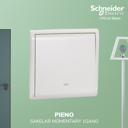 Schneider Electric PIENO 1 Gang Saklar Momentary - E8231PRL1F_WE_G3