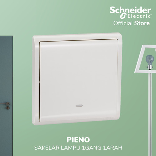 Schneider Electric PIENO Saklar 1 Gang 1 Arah, Putih - E8231L1F_WE_G3