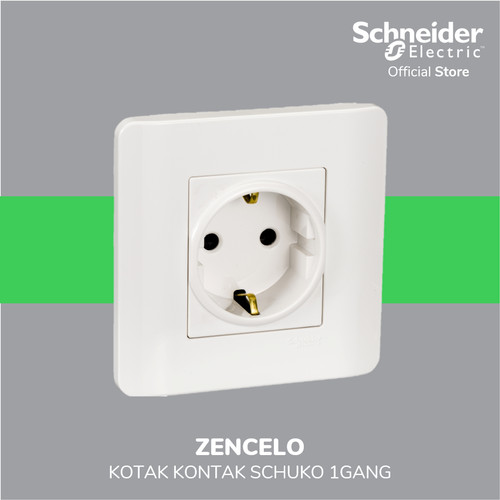 Schneider Electric ZENcelo 1G Stop Kontak Schuko - E84426_16S_WE_G3