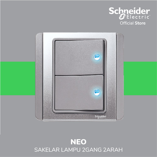 Schneider Electric Neo Saklar Lampu 2 Gang 2 Arah - E3032H2_EBGS_G3