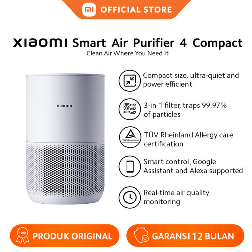 XIAOMI OFFICIAL Xiaomi Smart Air Purifier 4 Compact