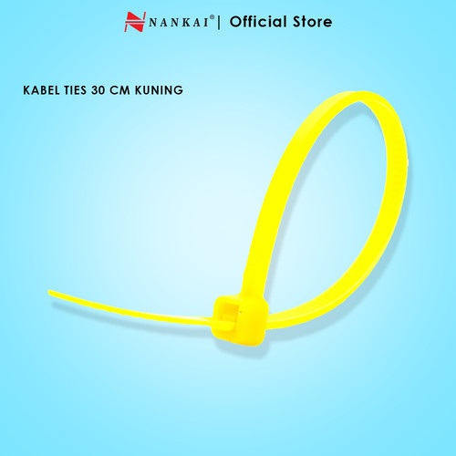 Kabel Ties Kuning ukuran 30 cm - isi 100 pcs Nankai