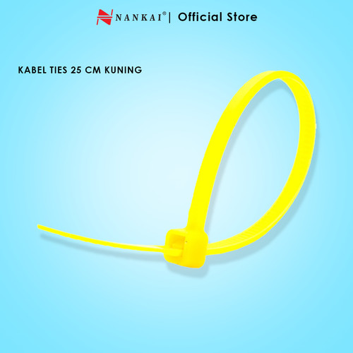 Kabel Ties Kuning ukuran 25 cm - isi 100 pcs Nankai