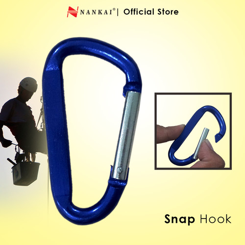 Gantungan Kunci Carabiner 7x70( minimal pembelian 5pcs) Biru Nankai