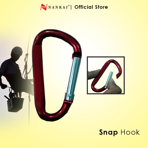 Gantungan Kunci Carabiner 7x70(5pcs) Merah Nankai