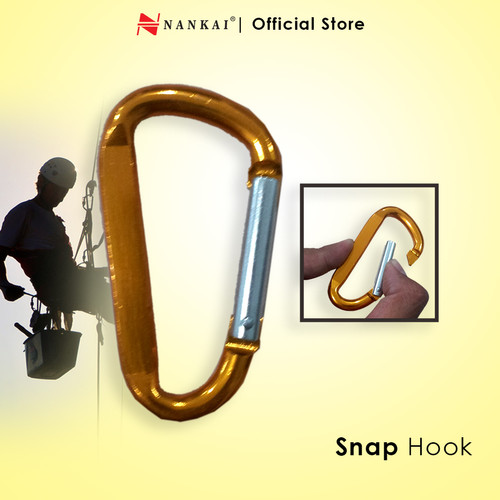 Gantungan Kunci Carabiner 8x80(5pcs) Kuning Nankai