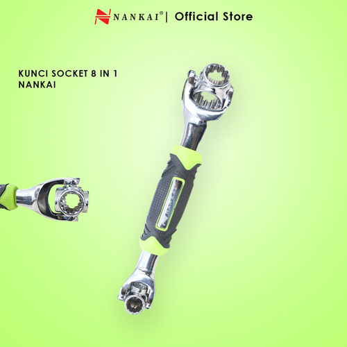 Kunci Socket 8 in 1 / Kunci Socket Serbaguna Nankai