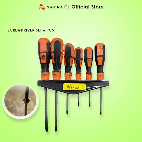 Obeng set 6 Pcs / Screwdriver Set 6 Pcs Nankai