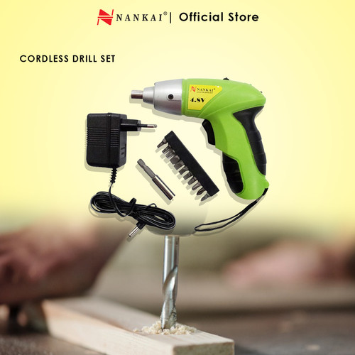 Nankai Cordless Drill Set/Obeng Elektrik MURAH