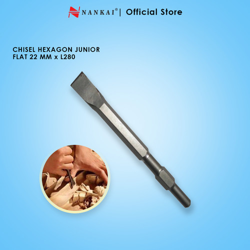 Chisel Hexagon Pipih 22mm x L280 Junior