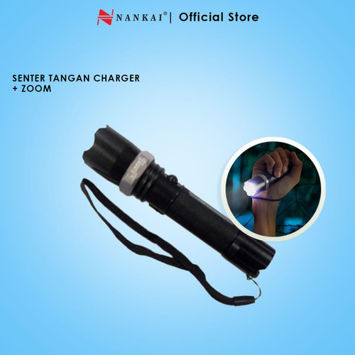 Senter Tangan LED ZOOM + Charger Nankai