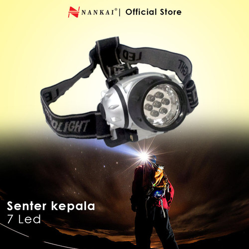 Senter Kepala / Head Lamp 7 LED Nankai