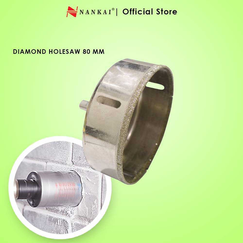 Nankai Mata Bor Pembolong Kaca / Diamond Holesaw 80Mm