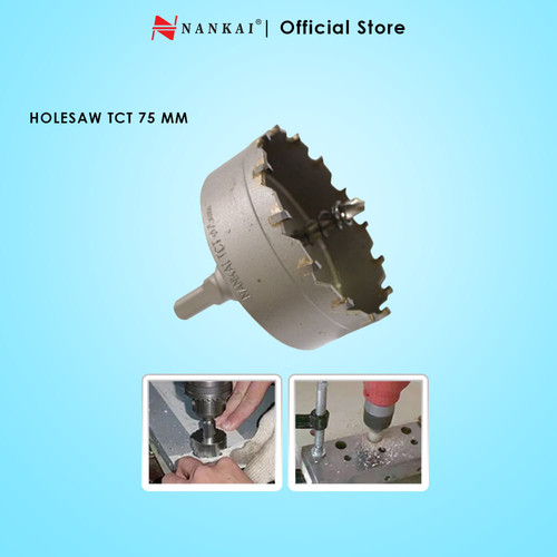 Nankai Mata Bor Holesaw Baja TCT 75 mm