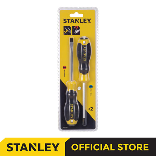 Stanley Cushion Grip Screwdriver Set / Obeng Set 2 Pcs STMT66670